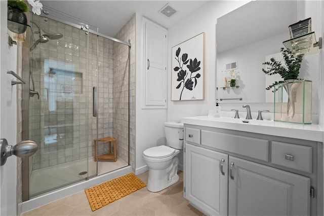 14906 Knorpp Rd, Pleasant Hill, MO 64080 - bathroom with vanity, a stall shower, and tile patterned floors