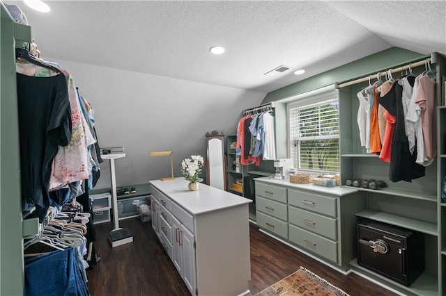 14906 Knorpp Rd, Pleasant Hill, MO 64080 - spacious closet with vaulted ceiling and dark wood-type flooring