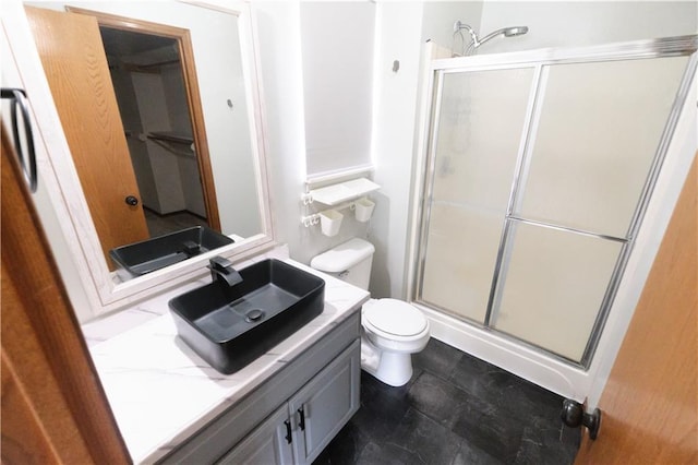 500 Valley View Dr, Frontenac, KS 66763 - full bathroom featuring a stall shower and vanity