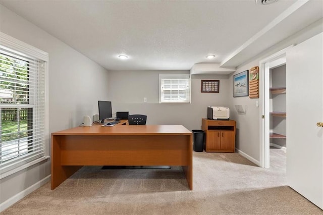 8410 W 117th St, Overland Park, KS 66210 - home office featuring light colored carpet and recessed lighting