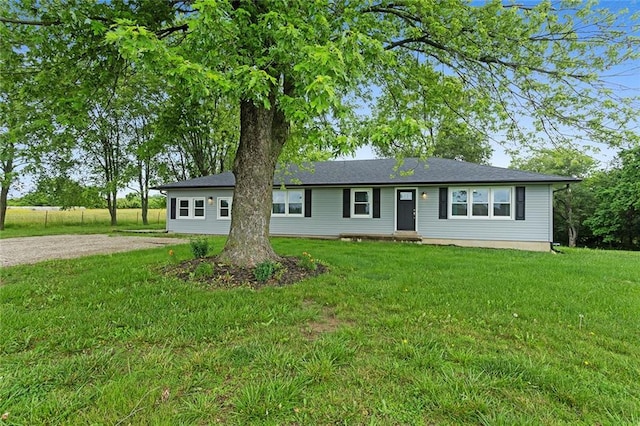 10203 Outer Rd, Odessa, MO 64076 - single story home featuring a front yard and driveway