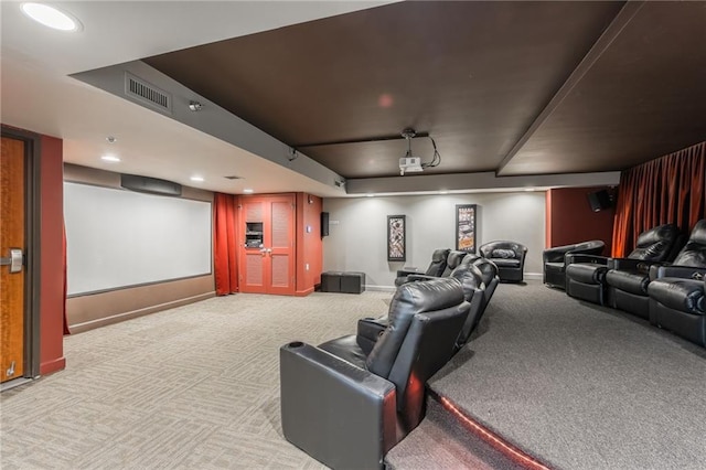 600 E Admiral Blvd Unit 601, Kansas City, MO 64106 - carpeted cinema featuring baseboards and recessed lighting