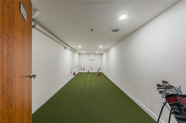 600 E Admiral Blvd Unit 601, Kansas City, MO 64106 - rec room featuring recessed lighting and carpet flooring