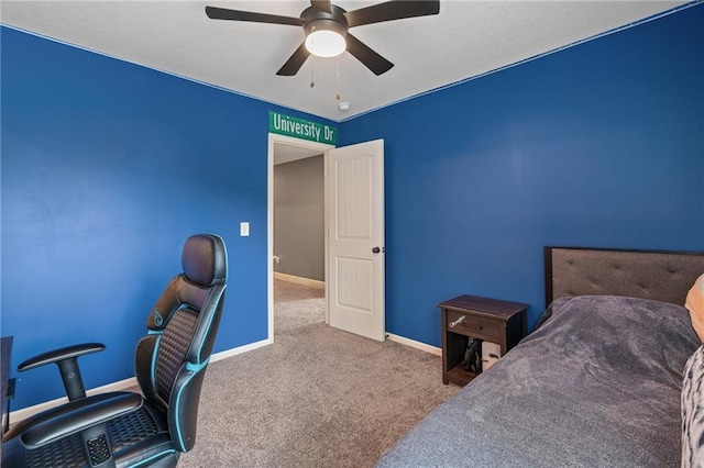 16154 S Canton St, Gardner, KS 66030 - bedroom featuring carpet, an office area, and a ceiling fan