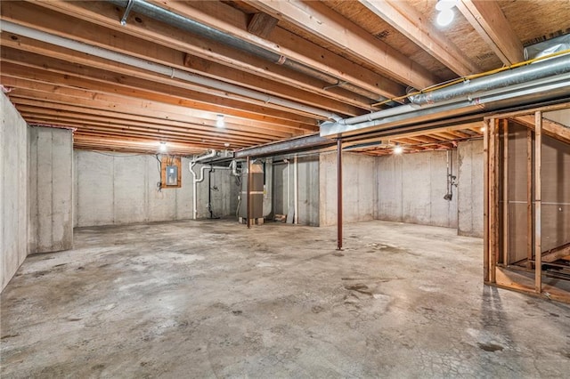 16154 S Canton St, Gardner, KS 66030 - unfinished basement featuring electric panel and heating unit