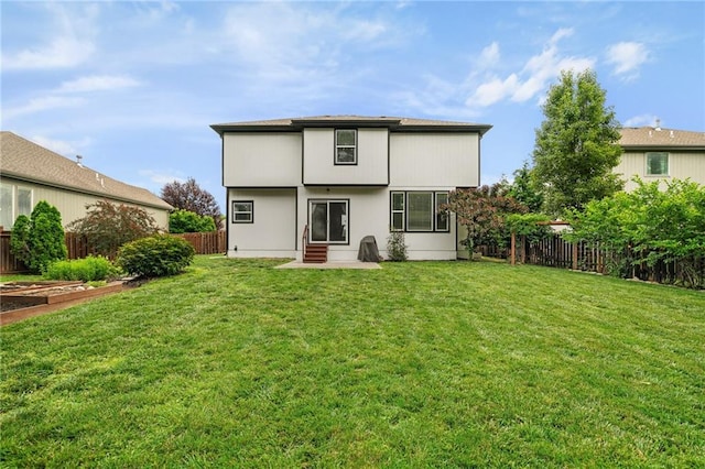 16154 S Canton St, Gardner, KS 66030 - back of property with entry steps and a fenced backyard