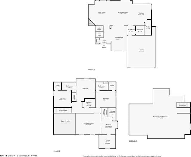 16154 S Canton St, Gardner, KS 66030 - view of home floor plan