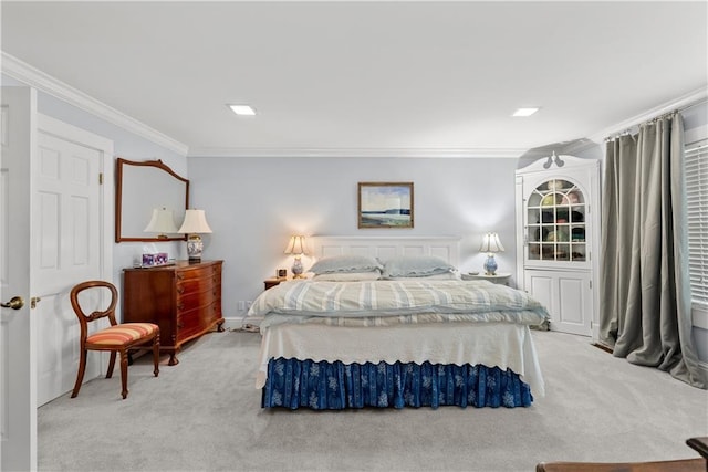 1809 Main St, Lexington, MO 64067 - carpeted bedroom featuring crown molding and baseboards