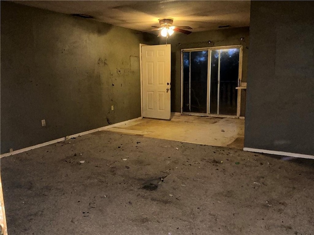 13 Oak Crest Dr, Linn Valley, KS 66040 - unfurnished room featuring ceiling fan and baseboards