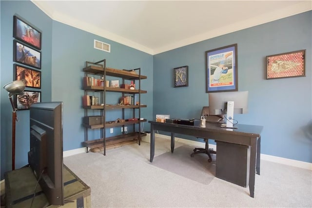 14810 W 72nd St, Shawnee, KS 66216 - carpeted office space with crown molding