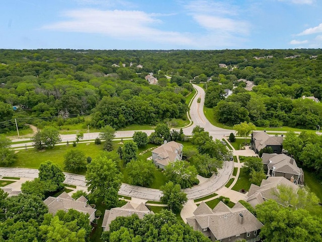 14810 W 72nd St, Shawnee, KS 66216 - drone / aerial view of a heavily wooded area