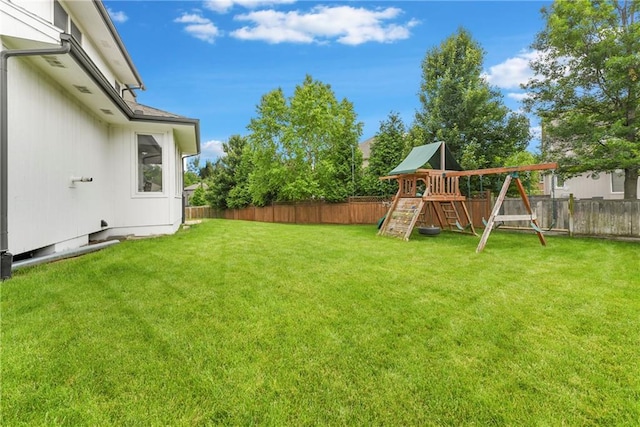 21835 W 175th Ter, Olathe, KS 66062 - fenced backyard featuring a playground
