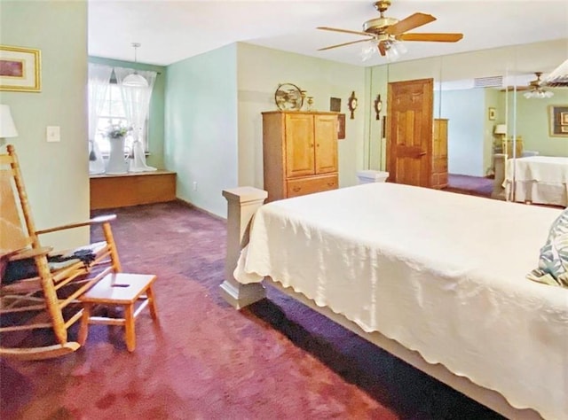 305 E Partridge Ave, Independence, MO 64055 - carpeted bedroom with ceiling fan