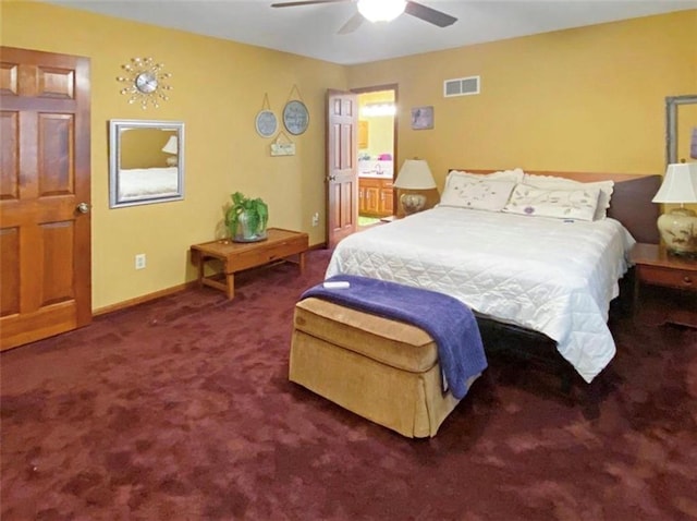 305 E Partridge Ave, Independence, MO 64055 - bedroom featuring carpet, a ceiling fan, and baseboards