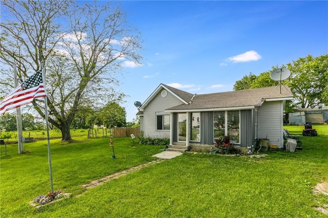 43574 E 224th St, Cowgill, MO 64637 - back of house featuring board and batten siding and entry steps