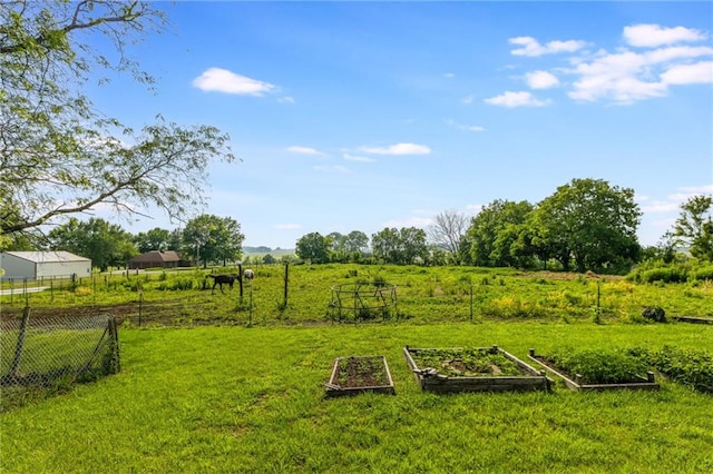 43574 E 224th St, Cowgill, MO 64637 - view of yard with a vegetable garden and a rural view