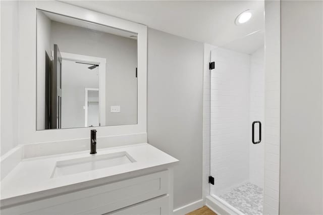 11917 W 66th St, Shawnee, KS 66216 - full bath featuring a stall shower and vanity
