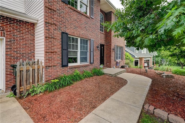 3403 E Devonshire Dr, Saint Joseph, MO 64506 - property entrance featuring brick siding