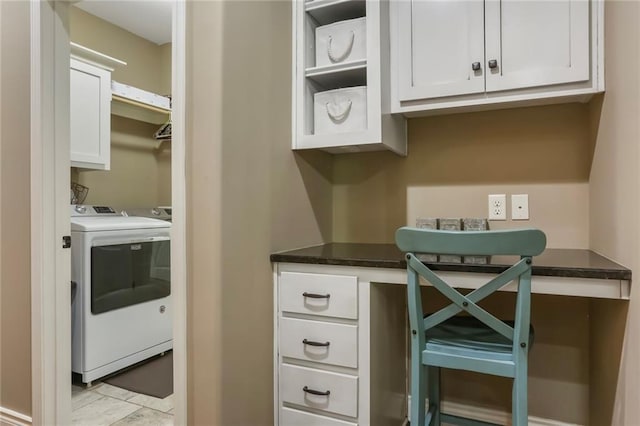 16570 S Ingrid St, Gardner, KS 66030 - washroom with cabinet space and separate washer and dryer