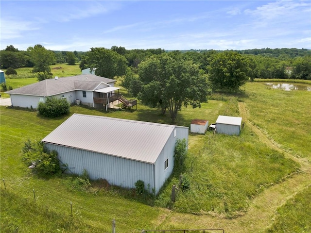 12 SW 365th Rd, Warrensburg, MO 64093 - view from above of property with a large body of water