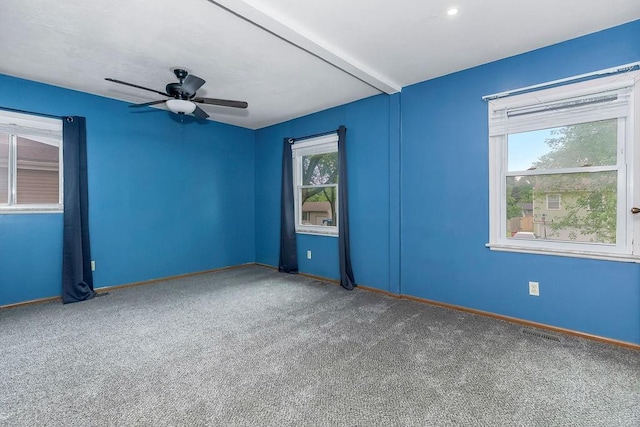 19218 E 6th St N, Independence, MO 64056 - carpeted spare room with a ceiling fan and baseboards