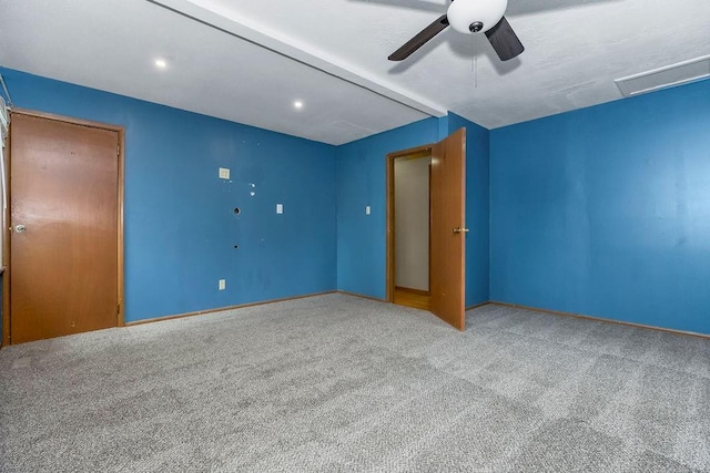 19218 E 6th St N, Independence, MO 64056 - carpeted spare room with ceiling fan and baseboards