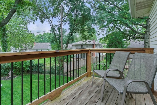 12411 W 100th St, Lenexa, KS 66215 - deck featuring a yard