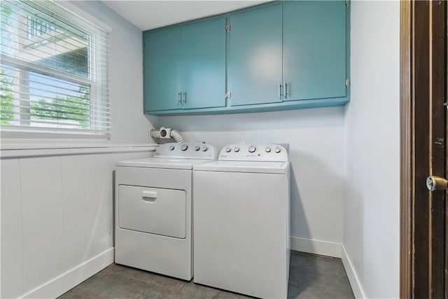 12411 W 100th St, Lenexa, KS 66215 - laundry area with cabinet space and washer and clothes dryer