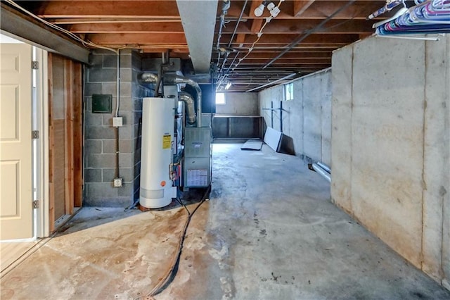 7907 Elm Ave, Raytown, MO 64138 - below grade area featuring gas water heater and heating unit