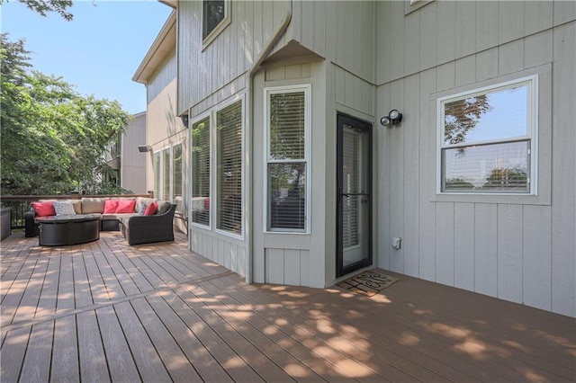 23856 W 124th Ct, Olathe, KS 66061 - deck featuring an outdoor hangout area
