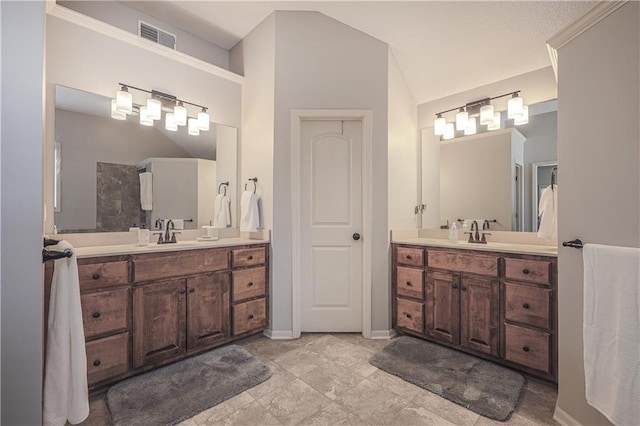 23856 W 124th Ct, Olathe, KS 66061 - full bath with two vanities and lofted ceiling