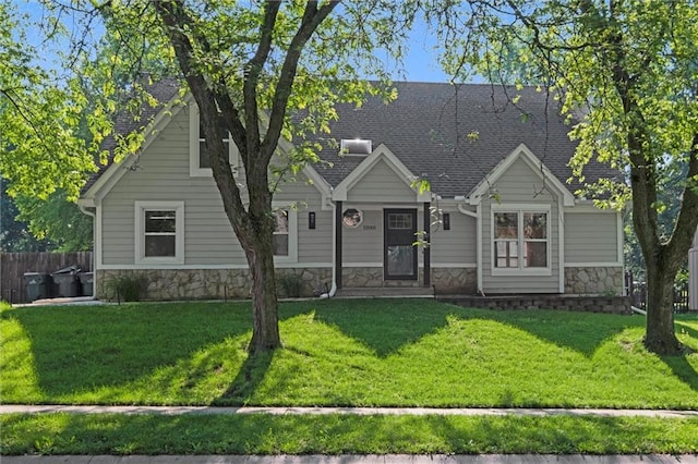 12001 S Hagan St, Olathe, KS 66062 - view of front facade featuring stone siding and roof with shingles