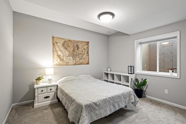 1517 SW Arbor Creek Dr, Lees Summit, MO 64082 - bedroom with carpet, baseboards, and a textured ceiling