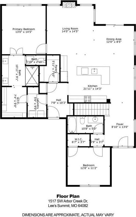 1517 SW Arbor Creek Dr, Lees Summit, MO 64082 - floor plan / room layout