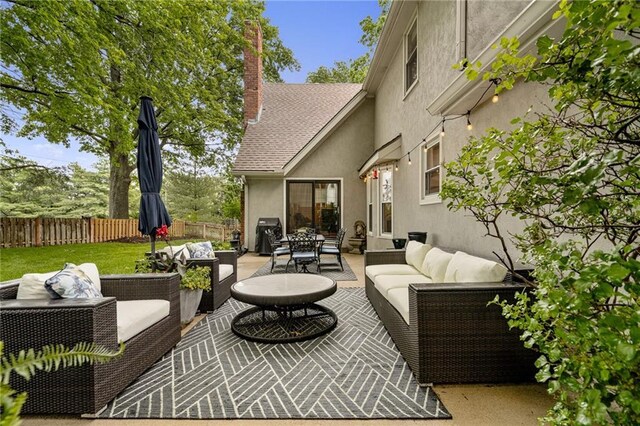 2204 W 123rd Ter, Leawood, KS 66209 - view of patio with outdoor lounge area