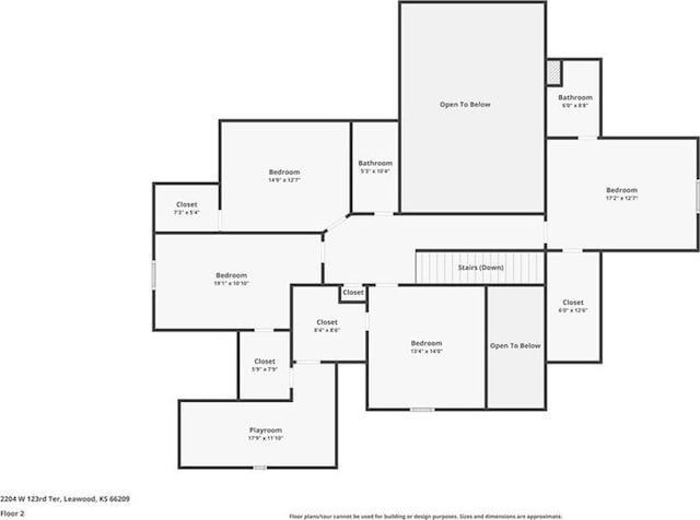 2204 W 123rd Ter, Leawood, KS 66209 - room layout