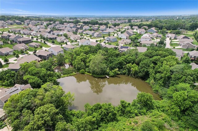 24842 W 144th St, Olathe, KS 66061 - aerial perspective of suburban area with a large body of water