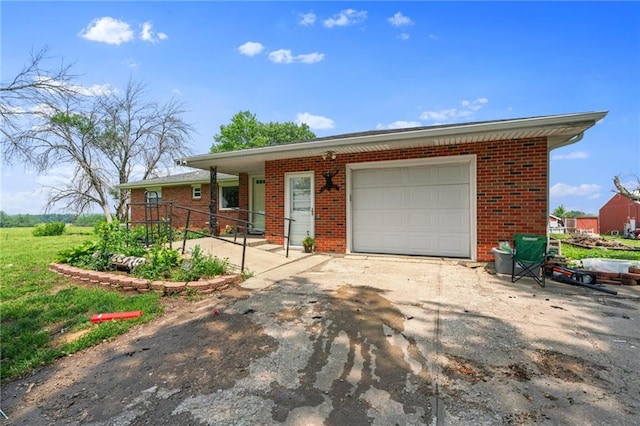 31882 W 180th St, Lawson, MO 64062 - ranch-style home with brick siding, driveway, and an attached garage
