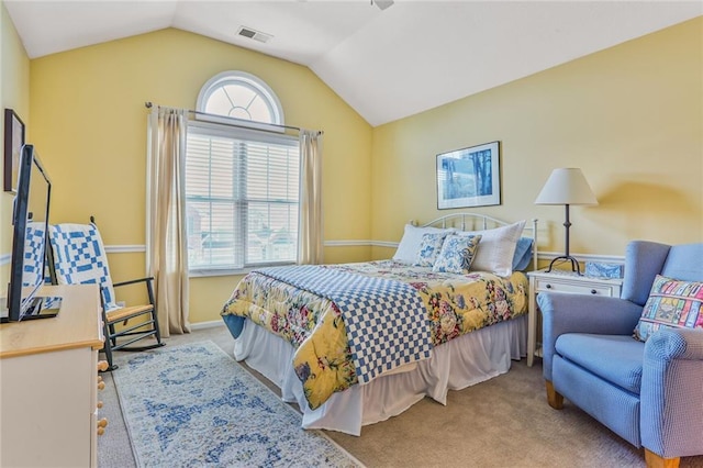 6522 W 133rd Ter, Leawood, KS 66209 - bedroom with lofted ceiling and carpet floors