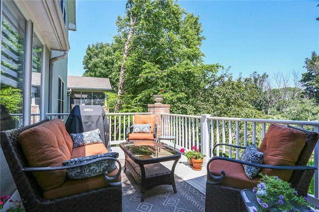 6522 W 133rd Ter, Leawood, KS 66209 - balcony featuring grilling area
