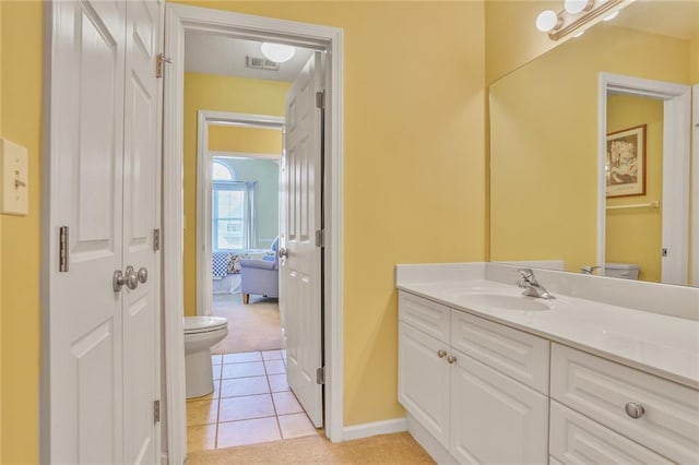 6522 W 133rd Ter, Leawood, KS 66209 - bathroom with vanity and tile patterned flooring