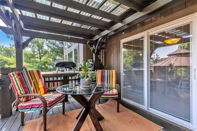 8506 W 155th Pl, Overland Park, KS 66223 - deck featuring outdoor dining area