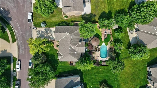 8506 W 155th Pl, Overland Park, KS 66223 - bird's eye view of a pool area