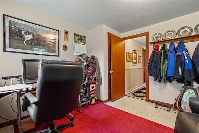 5201 Noland Rd, Kansas City, MO 64133 - office area with tile patterned floors and baseboards
