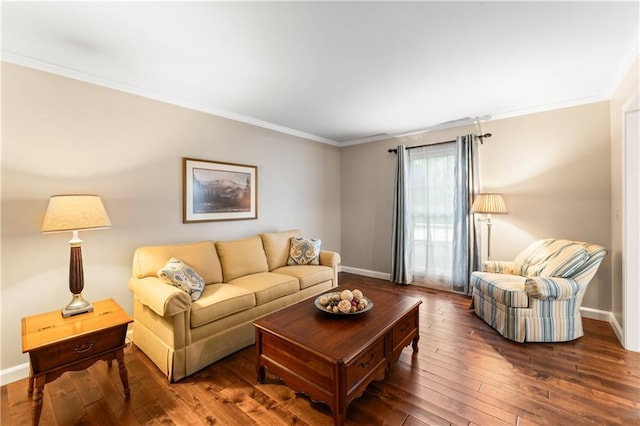 16362 W Briarwood Ct, Olathe, KS 66062 - living room with ornamental molding and wood-type flooring
