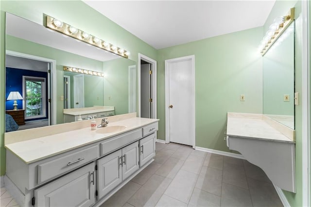 16362 W Briarwood Ct, Olathe, KS 66062 - full bath with vanity and tile patterned floors