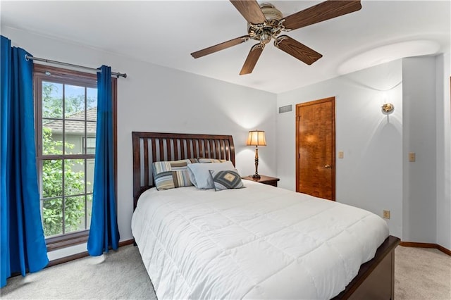 16362 W Briarwood Ct, Olathe, KS 66062 - bedroom featuring light carpet and a ceiling fan