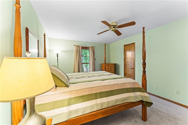 16362 W Briarwood Ct, Olathe, KS 66062 - carpeted bedroom with a ceiling fan and baseboards