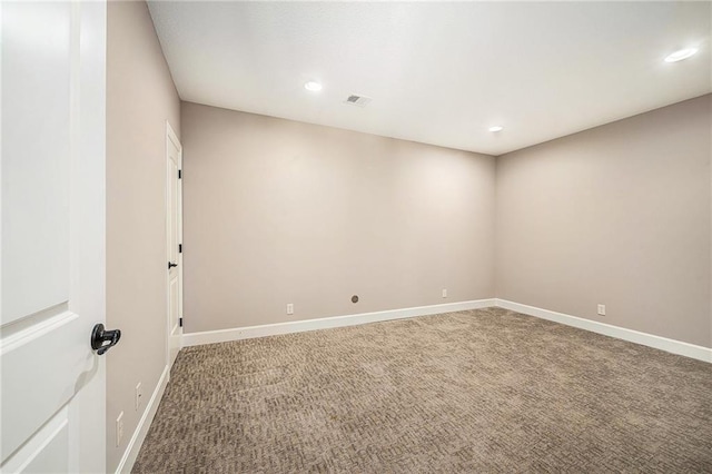 4512 NE Parks Summit Ter, Lees Summit, MO 64064 - spare room with carpet floors and recessed lighting