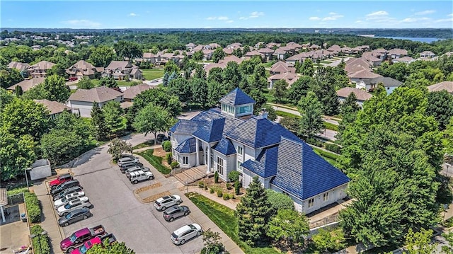 4512 NE Parks Summit Ter, Lees Summit, MO 64064 - aerial view of residential area with a tree filled landscape